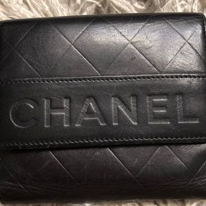 CHANEL Lambskin Double sided wallet